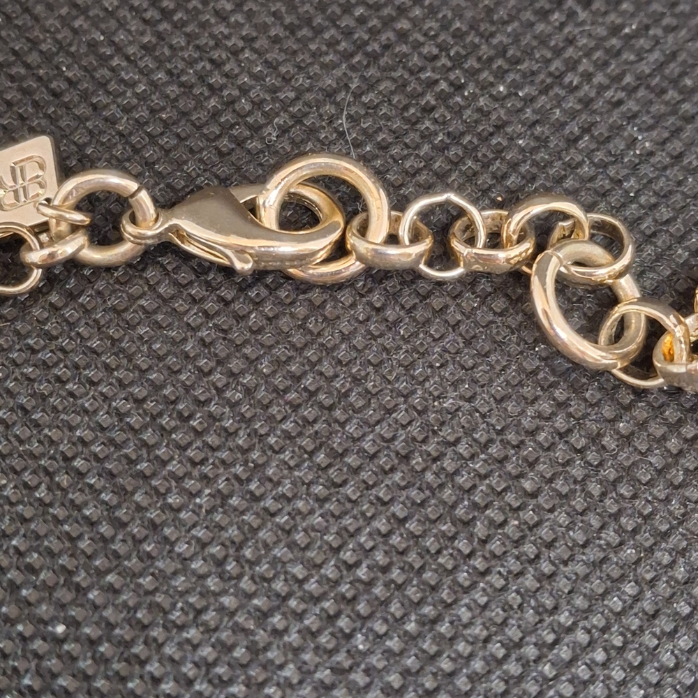 BANANA REPUBLIC Gold-Tone Yellow Crystal Statement Necklace 17-19" - Picture 5 of 7